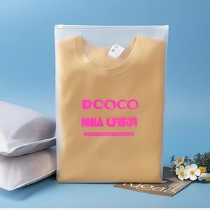 Matte Zipper <strong>Bags</strong> for Clothing Packaging Custom Design <strong>Bulk</strong> Stock High-Quality Material for US Market - Product Image 6