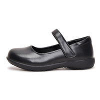 Chaussures d'école élégantes pour filles en PU avec semelle intérieure amortissante, fermeture auto-agrippante, antidérapantes pour un confort et une résistance durables au quotidien