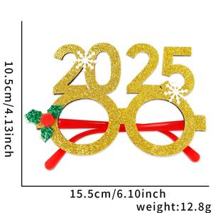 Cute Plastic Christmas Glasses <strong>Frame</strong> for Antlers <strong>Xmas</strong> <strong>Tree</strong> Photo Booth Props Custom Logo Kids Gifts New Year Decorations - Product Image 2