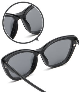 2025 Simply Style Cat Eye Eyewear Detachable TR90 Frame Sunray TAC Lens Five Piece Magnetic Clips <strong>Polarized</strong> <strong>Sunglasses</strong> - Product Image 6