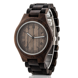 <span class=keywords><strong>Montre</strong></span> Homme Relogio Masculino <span class=keywords><strong>Montre</strong></span>-bracelet Affichage Analogique Logo Personnalisé Quartz <span class=keywords><strong>Montre</strong></span> en Bois Sandale - Product Image 1