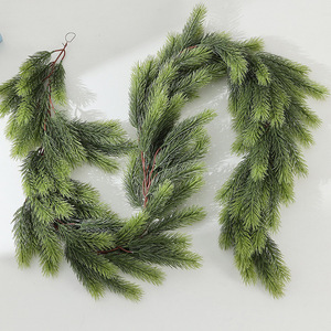 Giáng sinh trang trí norfolk thông tuyết tùng vòng hoa bất cảm ứng keo thông kim cửa nhân tạo nho tường treo - Product Image 2