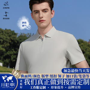 Polo Shirt Solid Color Polyester Fiber Short Sleeve Workwear Daily Wear Summer Cicada Gray - Product Image 5