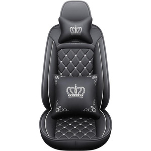 Housses de siège de <span class=keywords><strong>voiture</strong></span> en cuir PU 5 places ensemble complet coussin de siège <span class=keywords><strong>avant</strong></span> arrière de luxe universel <span class=keywords><strong>Protection</strong></span> anti-rayures - Product Image 5