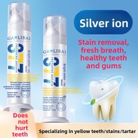 Dentifrice Gaoli à l'ion d'argent, action pompe, saveur menthe, blanchissant, haleine fraîche, emballage individuel