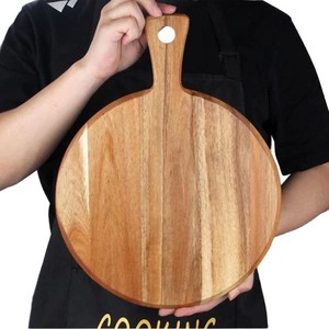 MOQ 1 pièce, plateau rond en <span class=keywords><strong>bois</strong></span> naturel personnalisé en usine pour la cuisine et la salle à manger, plateau en <span class=keywords><strong>bois</strong></span> personnalisé pour la restauration - Product Image 2