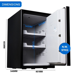 Caja Fuerte Impermeable CEQSAFE, Mediana, para Hogar u Oficina, con Certificación UL350, Cerradura Electrónica Digital, Resistente al Fuego, para Dinero - Product Image 5