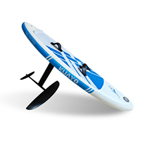 Vente en gros d'usine OEM Planche de surf unisexe à foils hydroptères en fibre de carbone personnalisée pagaie gonflable pour sports nautiques