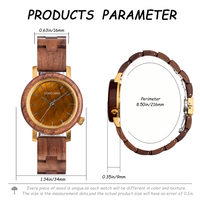 Montre personnalisable pour femme, élégante, en bois de noyer, cadran en marbre, fond en acier inoxydable, style antique, mouvement à quartz