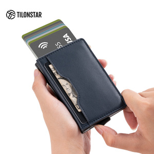 TILONSTAR TVC109 <b>Rfid</b> Aluminum Pop up Bank Card Protector <b>Wallets</b> Leather Id Credit Card Holder <b>Wallet</b> - Product Image 3