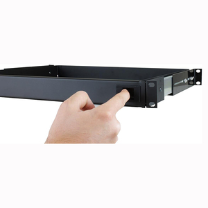 Jh-mech trượt giá ngăn kéo 15 inch độ sâu dưới bàn lưu trữ màu đen sơn tĩnh điện kim loại dưới bảng ngăn kéo tổ chức - Product Image 2