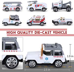 Ensemble de jouets d'avion pour enfants-<span class=keywords><strong>Ambulance</strong></span> Aircraft Play Set avec 6 camions de sauvetage - Product Image 3