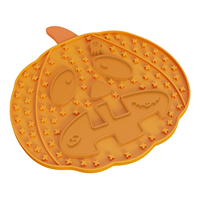 Noël Halloween chien lécher tapis Silicone luxe accessoires pour animaux de compagnie mangeoire lente pour chien chat