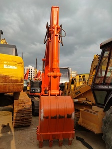 Excavadora de ruedas Hitachi EX100 de segunda mano, con neumáticos de caucho de 4 ruedas, maquinaria para movimiento de tierras, bomba hidráulica Shimadzu. - Product Image 5