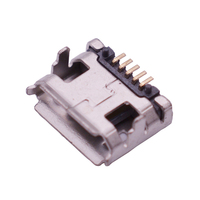 Conector Micro USB tipo B, conector usb hembra, Conector de carga móvil, soldadura