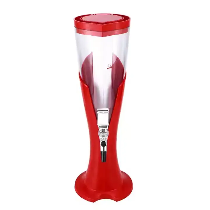 Hot Selling 3Liter Led Verlichte Bar Sap Bier Toren Met Ijsbuis Bier En Wijn Dispenser