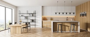 Gabinetes de Melamina Minimalistas Urbanos - Diseño de Cocina Contemporáneo con Líneas Limpias y Superficies Duraderas de Primera Calidad - Product Image 3