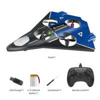 Vente flash : Drone de combat RC en mousse, 4 axes, avec figures acrobatiques à 360° °   Avion télécommandé en EPP durable avec fonctions de retournement et de cercle à une touche, idéal pour les garçons