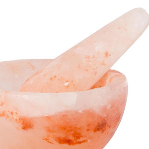 Mortero y Maja de Sal del Himalaya, Tallados a Mano, de Alta Calidad, Artesanía Natural para Decoración del Hogar y la Cocina - Product Image 2