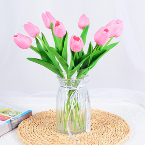 <span class=keywords><strong>Mini</strong></span> <span class=keywords><strong>tige</strong></span> de fleur de tulipe artificielle en PU, toucher réel, pour bouquet de mariage, décoration de table, café, fête, centre de table, vente en gros - Product Image 3