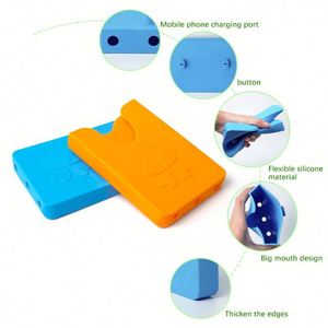 <b>Large</b> Size Portable Silicone Phone Holder & Stand With Hooks for <b>Beach</b> Tote <b>Bags</b>-Durable <b>Bag</b> Accessories - Product Image 3