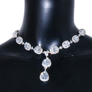 Fashion <strong>Drop</strong> Bride <strong>Back</strong> Chain Body Chain Accessories Luxury Wedding Banquet Dress Crystal <strong>Necklace</strong> for Women - Product Image 5