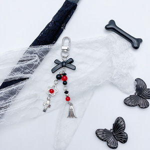 Llavero de Murciélago Gótico Retro Oscuro, Tarjetero Dulce <span class=keywords><strong>y</strong></span> Genial, Accesorio de Bolso para Dama con Personalidad Punk <span class=keywords><strong>y</strong></span> <span class=keywords><strong>Coqueta</strong></span> - Product Image 6