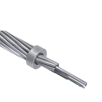 Câble aérien en fibre optique OPGW avec tube en acier inoxydable et fil de terre composite optique de l'usine Shenguan