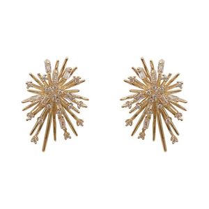 Super Shiny Geometric Ice <b>Crystal</b> Snowflake <b>Earrings</b> Bling Iced Out CZ Zircon Starburst Firework 925 Sterling Sliver <b>Earrings</b> - Product Image 3