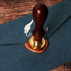 Cachet de <span class=keywords><strong>cire</strong></span> en bois rétro avec logo personnalisé Design personnalisé - Product Image 5