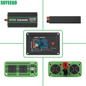 SUYEEGO Inversor de Corriente de Onda Pura Solar Fuera de Red de 500W, 1kW, 2kW, 3kW, 5kW, 6kW, de 12V/24V a 110V/220V - Product Image 3