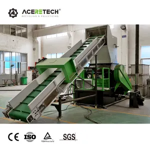 Fully Automatic 500-1000kg/h Waste Plastic PET Bottles/Oil Cans Crushing Recycling Machine GF800/1600