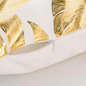 Housse de coussin décorative de Noël de luxe, taie d'oreiller peinte <span class=keywords><strong>or</strong></span> et noir pour canapé, accent doré élégant pour la maison - Product Image 5