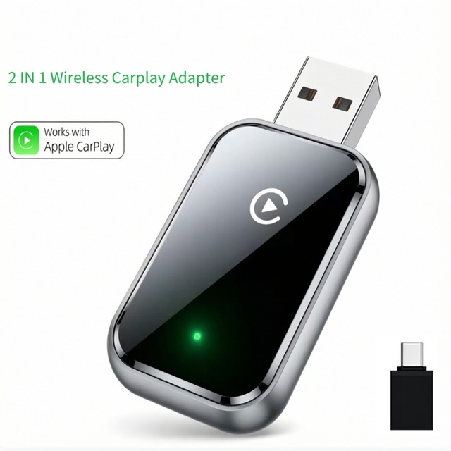 Wireless CarPlay Adapter  Auto Adapter Plug Bluetooth USB a for Original Cars  Support Apple  for  BENZ Toyota  and Most Cars