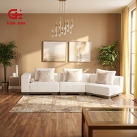 Juego de Sofás Seccionales de Tres Plazas de Estilo Moderno para Sala de Estar, Muebles de Tela para Apartamento, Juego de Sofás para Sala de Estar