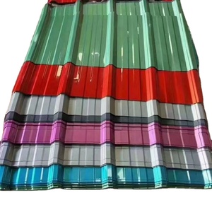 Lámina de Acero para Techo Metálico, Precio de Fábrica por Tonelada, Teja de Acero Recubierta de Color Rojo, Azul y Verde, Lámina de Acero Corrugado Galvanizado para Techos - Product Image 5