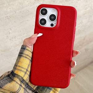 Suitable <b>for</b> <b>iPhone</b> 17 case, premium solid color leather texture soft full-cover shockproof phone case - Product Image 5