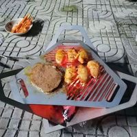 Mini gril portatif Offre Spéciale de BBQ d'acier inoxydable du foyer 304 de camping extérieur