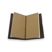 Carnet de notes A5 A6 en cuir vintage souple fait main rétro de voyage en gros avec reliure