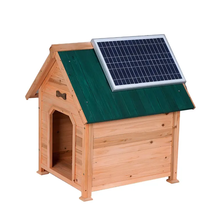 豪華で環境にやさしい木製ペット犬小屋