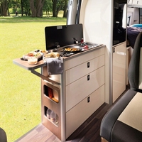 Armoire de cuisine en aluminium pour camping-car, légère, gain de place, modulaire, personnalisable