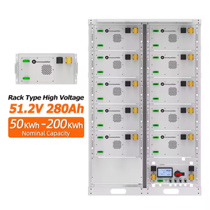 แบตเตอรี่ลิเธียมไอออนแบบ All-in-One สำหรับระบบไฟฟ้าแรงสูง 358.4V 280Ah  แบบติดตั้งบนแร็ค 51.2V 280AH  ชุดแบตเตอรี่พลังงานแสงอาทิตย์ 51.2-280AH แบบติดตั้งบนแร็ค - Product Image 1