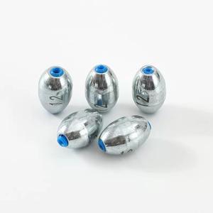 Plomb de pêche en haute mer en forme d'olive avec centre de tube en plastique 40g/80g-Empêche les dommages à la ligne Utilisation en eau douce salée - Product Image 1