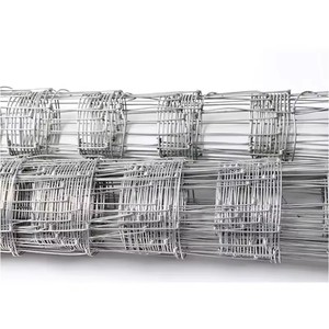 Galvanized Iron Wire <b>Fence</b> Mesh for Livestock Enclosures Cattle and Deer Farming Customizable Square Hole and Wire Gauge - Product Image 1