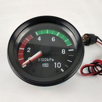 Pengukur Tekanan Udara Mekanis Jarum Ganda EQ140 77mm Baru dengan Ulir 1/8 NPT/M10/M12 Garansi 12 Bulan