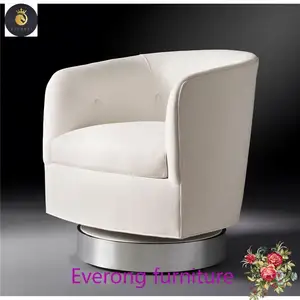 Leisure single sofa luxury swivel chair popular interior decoration modern armchair can be customized furniture indoor sofa chai