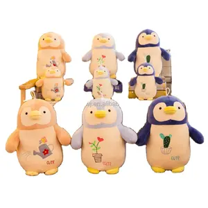 Boneka hewan Penguin bulu Super lembut untuk anak perempuan hadiah boneka mewah untuk anak-anak bayi anak laki-laki