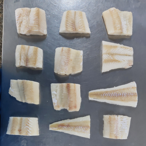 Premium volledig natuurlijke Alaska wildgevangen diepzeevis diepvriesvis diepvries zeevruchten zonder vel kabeljauwportie chemisch vrij 10*1lb export - Product Image 2