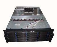 Baie de disque dur SATA/SAS 6G à échange à chaud 20 baies, serveur de stockage 4U, châssis avec facteur de forme ATX, ventilateur horizontal en plastique, en stock