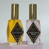Semprotan Parfum Wangi Tahan Lama untuk Wanita, Pria, Unisex, Hadiah, Botol Kaca Atomizer, Label Logo, 2Oz